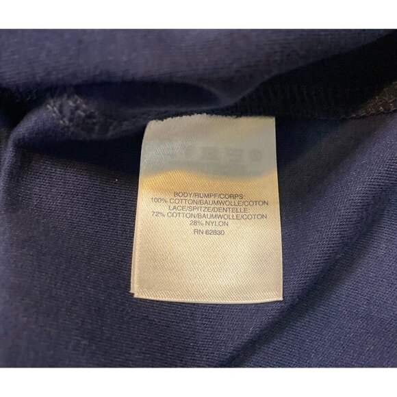 Lands End Shift Dress Crochet Cap Sleeve with Pockets Navy Blue Size 10 - Picture 6 of 8